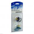 Beruhigungssauger Kirsche Lat.0-3 M.blau/petrol