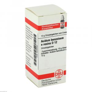 Acidum Benzoicum E.res. D 12 Globuli