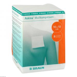 Askina Mullkompressen 10x10 Cm Unsteril