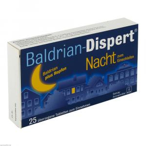 Baldrian Dispert Nacht/einschl. Ueberz. Tabletten