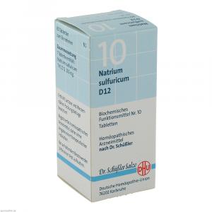 Biochemie Dhu 10 Natrium Sulfur.d 12 Tabletten
