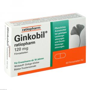 Ginkobil Ratiopharm 120 Mg Filmtabletten
