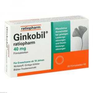 Ginkobil Ratiopharm 40 Mg Filmtabletten