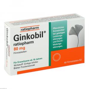 Ginkobil Ratiopharm 80 Mg Filmtabletten