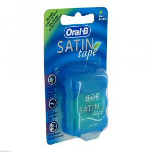 Oral B Zahnseide Satintape Blau Blisterkarte