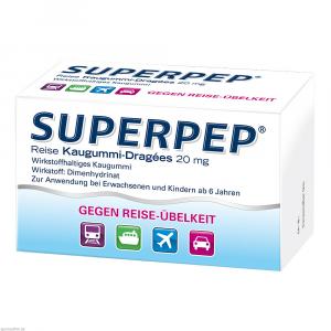 Superpep Reise Kaugummi Dragees 20 Mg