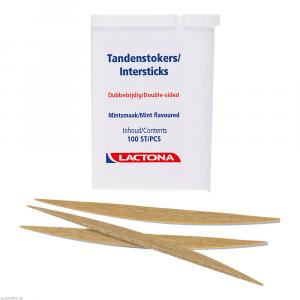 Zahnhoelzer Lactona Intersticks Mint Doppelend.