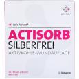 ACTISORB SILBERFREI 10,5x10,5 cm Aktivkohle