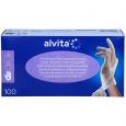 ALVITA Vinyl Unt.Handschuhe unsteril puderfrei L