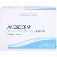 ANESDERM 25 mg/g + 25 mg/g Creme + 10 Pflaster
