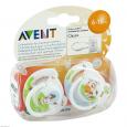 AVENT Beruhigungssauger 6-18 Mon.Tiermotive