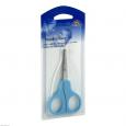 BABYSCHERE 9 cm gebogen blau
