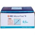 BD MICRO-FINE+ Insulinspr.0,5 ml U100 12,7 mm
