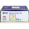 BD MICRO-FINE+ Insulinspr.0,5 ml U40 8 mm