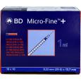 BD MICRO-FINE+ Insulinspr.1 ml U100 0,33x12,7 mm