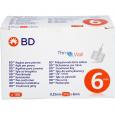 BD THIN Wall Pen-Nadeln 0,25 31 Gx6 mm