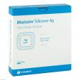 BIATAIN Silicone Ag Schaumverband 7,5x7,5 cm