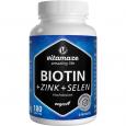 BIOTIN 10 mg hochdosiert+Zink+Selen Tabletten