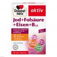 DOPPELHERZ Jod+Folsäure+Eisen+B12 Tabletten