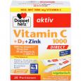 DOPPELHERZ Vitamin C 1000+D3+Zink DIRECT Pellets