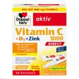 DOPPELHERZ Vitamin C 1000+D3+Zink DIRECT Pellets