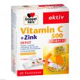DOPPELHERZ Vitamin C 500+Zink Depot DIRECT Pellets