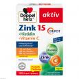 DOPPELHERZ Zink 15 mg+Histidin+Vit.C Depot aktiv