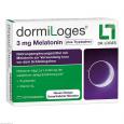 DORMILOGES 3 mg Melatonin plus Tryptophan Filmtab.