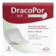 DRACOPOR sensitiv 8x10 cm steril m.Silikonkleber