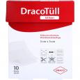 DRACOTÜLL Silik.5x5cm silikonbesch.Wundkont.Aufl.