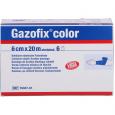 GAZOFIX color Fixierbinde kohäsiv 6 cmx20 m blau