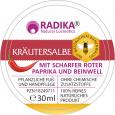 KRÄUTERSALBE mit schar.roter Paprika und Bein.