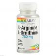 L-ARGININ & L-ORNITHIN 500/250 mg Solaray Kapseln