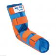 MECRON Ellenbogenschiene Ped.XS 20-24cm blau-oran.