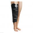MECRON Knieschiene 3-part Plus 0° 50 cm schwarz