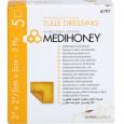 MEDIHONEY antibakterieller Tüllverband 5x5 cm