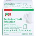 MOLLELAST haft Binden latexfrei 4 cmx4 m weiß