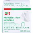 MOLLELAST haft Binden latexfrei 4 cmx4 m weiß