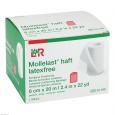 MOLLELAST haft Binden latexfrei 6 cmx20 m rot