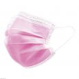 MUNDSCHUTZ 3LAGIG m.Gummibändern pink