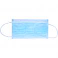 OP-MASKE Mundschutz 3lagig m.Gummi blau