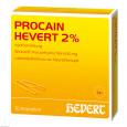 PROCAIN Hevert 2% Injektionslösung Ampullen