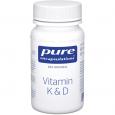PURE ENCAPSULATIONS Vitamin K & D Kapseln