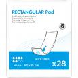 RECTANGULAR Pad maxi+ 15x60 cm with strip