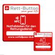 RETT-BUTTON Set 6x6 cm und 3x3 cm