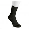 SILBER DIABETIKER Socken o.Bund Gr.M 38-40 schw.