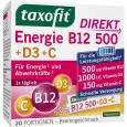 TAXOFIT Energie B12 500+D3+C Direkt Granulat