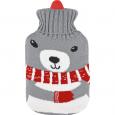 WÄRMFLASCHE Baby 1 l m.Rollkragenpullover-Bezug