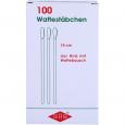 WATTESTÄBCHEN Holz 15 cm m.Wattebausch