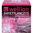 WELLION Safetylancets 21 G 2 mm Sicherheit.Lanz.